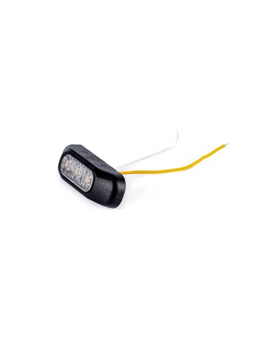 Mini piloto LED Intermitente FT-211 LED con cable 0,15metros, luz de indicación, 12/30V 84mm Homologación 1 2a R10