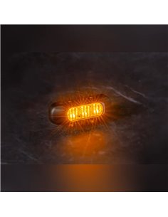 Mini piloto LED Intermitente FT-211 LED con cable 0,15metros, luz de indicación, 12/30V 84mm Homologación 1 2a R10 2