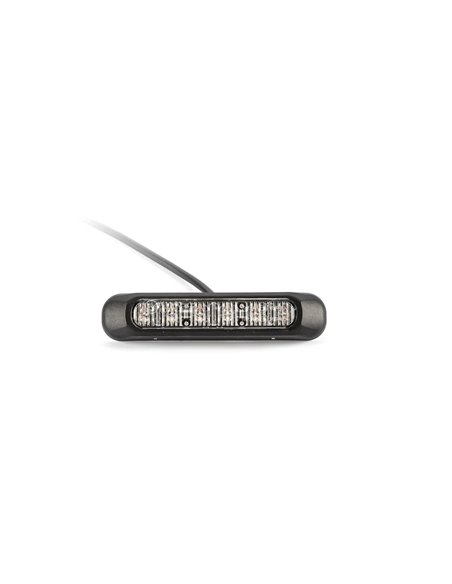 Piloto estroboscópico rojo  LED FT-200 C LED ADR, luz de advertencia LED roja, cable 1metro, 12/30V 132mm Homologación XR1