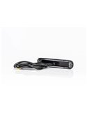 Piloto estroboscópico rojo LED FT-200 C LED DARK ADR, luz de advertencia versión oscura, cable 1m, 12/30V 132mm Homologación XR1