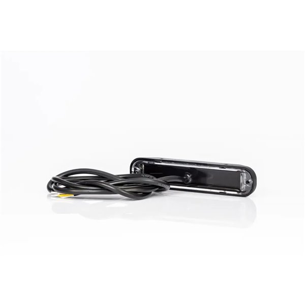 Piloto estroboscópico rojo LED FT-200 C LED DARK ADR, luz de advertencia versión oscura, cable 1m, 12/30V 132mm Homologación XR1