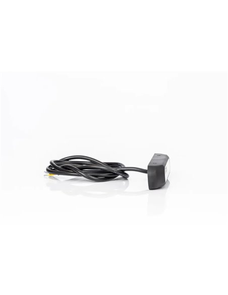Piloto estroboscópico rojo LED FT-200 C LED DARK ADR, luz de advertencia versión oscura, cable 1m, 12/30V 132mm Homologación XR1