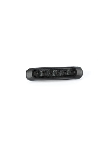 Piloto estroboscópico rojo LED FT-200 C LED DARK ADR, luz de advertencia versión oscura, cable 1m, 12/30V 132mm Homologación XR1
