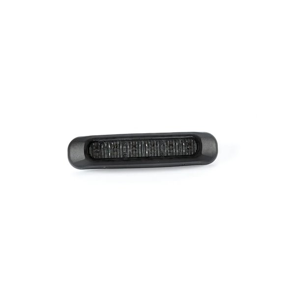 Piloto estroboscópico rojo LED FT-200 C LED DARK ADR, luz de advertencia versión oscura, cable 1m, 12/30V 132mm Homologación XR1