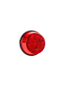 Rote LED-Rückleuchte mit Reflektor FT-059 C, 0,5 m Kabel, 12/236 V, E9-Zulassung