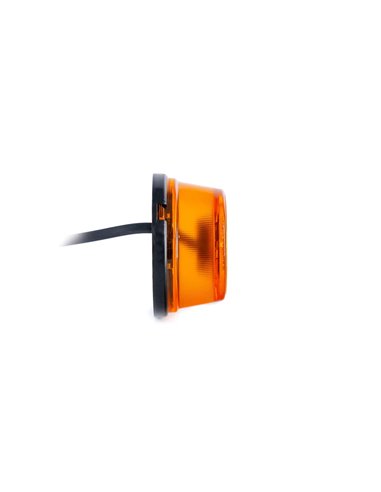 Gelbe LED-Seitenmarkierungsleuchte mit Reflektor FT-059 Z, 0,5 m Kabel, 12/36 V, E9-Zulassung
