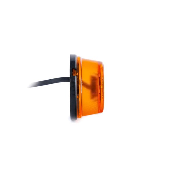 Gelbe LED-Seitenmarkierungsleuchte mit Reflektor FT-059 Z, 0,5 m Kabel, 12/36 V, E9-Zulassung