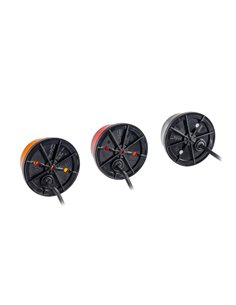 Rote LED-Rückleuchte mit Reflektor FT-059 C, 0,5 m Kabel, 12/236 V, E9-Zulassung 2