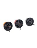 Weiße LED-Frontpositionsmarkierungsleuchte mit Reflektor FT-059 B, 0,5 m Kabel, 12/36 V, E9-Zulassung