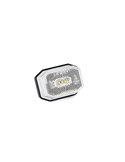 Luz de gálibo LED blanca posición delantera FT-001 B con reflector y cable 0,5 metros 12/36V, Homologación A E9