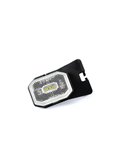 Luz de gálibo LED blanca posición delantera FT-001 BI con soporte angular, reflector y cable 0,5 metros 12/36V, Homologación E9 