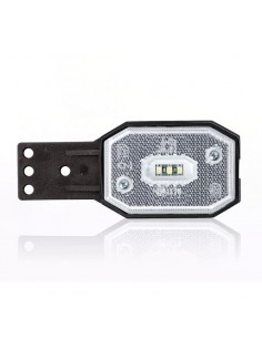 Feu de position latéral ou feu de gabarit rectangulaire à LED Fristom FT001 FT-001, avec ou sans différents supports de montage