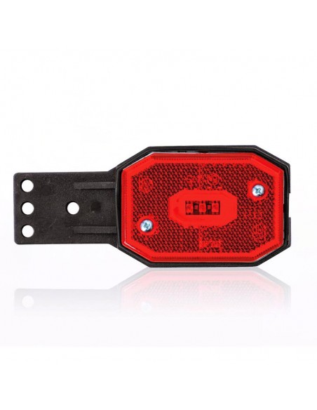 Luz de posição lateral retangular em LED Fristom FT001 FT-001 ou luz de sinalização com ou sem diversos suportes de montagem | L