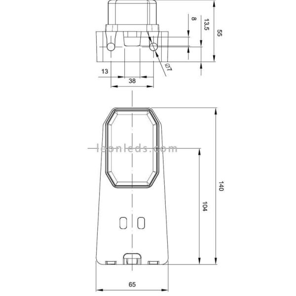 LED-Galibulicht mit Reflektor und...