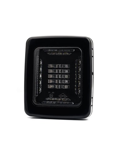 Piloto Trasero LED Marco Negro CUBE LZD 2876 | Marcha Atrás y Antiniebla | IP68 12/24V | F1 AR