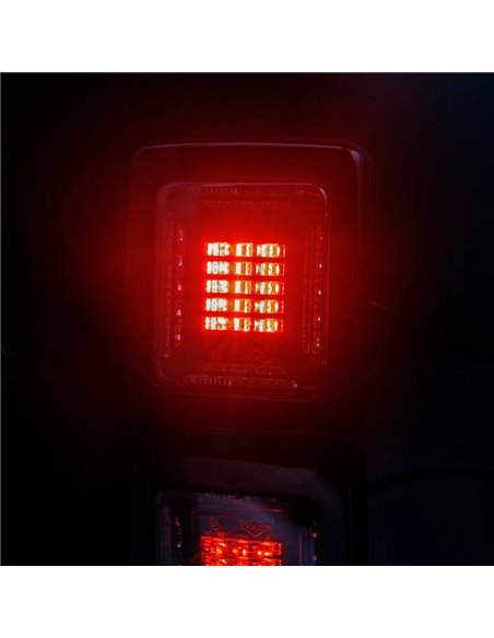 Feu arrière LED CUBE LZD 2876 avec cadre noir | Feux de recul et antibrouillard | IP68 12/24 V | F1 AR