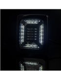 Piloto Trasero LED Marco Negro CUBE LZD 2876 | Marcha Atrás y Antiniebla | IP68 12/24V | F1 AR