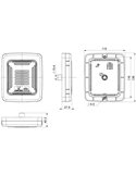 Piloto Trasero LED Marco Negro CUBE LZD 2876 | Marcha Atrás y Antiniebla | IP68 12/24V | F1 AR
