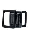 Piloto Trasero LED Marco Negro CUBE LZD 2876 | Marcha Atrás y Antiniebla | IP68 12/24V | F1 AR