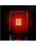 Piloto Trasero LED CUBE LZD 2876 | Marcha Atrás y Antiniebla | IP68 12/24V | F1 AR | Marco Cromado