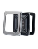 Piloto Trasero LED CUBE Cromado Rectangular | Posición NEON, Freno e Intermitente Dinámico | IP68 12/24V | 2a R1 S1