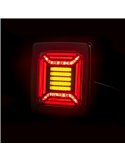 Piloto Trasero LED CUBE Black | Posición NEON, Freno e Intermitente Dinámico | IP68 12/24V | 2a R1 S1