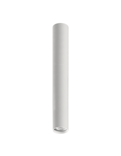 Plafón tubular 450mm blanco texturado ZOOM Ø56mm GU10 (no incl.)