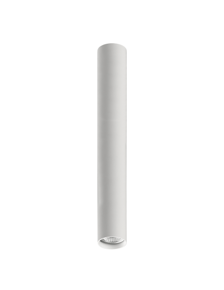 Plafón tubular 450mm blanco texturado ZOOM Ø56mm GU10 (no incl.)
