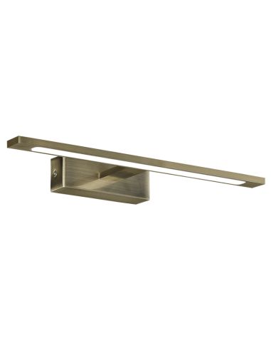 Aplique LED baño para espejo MENORCA 450mm cuero 12W CCT 3000K/4000K IP44