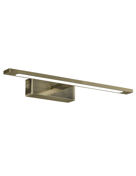 Aplique LED baño para espejo MENORCA 450mm cuero 12W CCT 3000K/4000K IP44