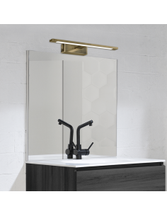 Aplique LED baño para espejo MENORCA 450mm cuero 12W CCT 3000K/4000K IP44 2