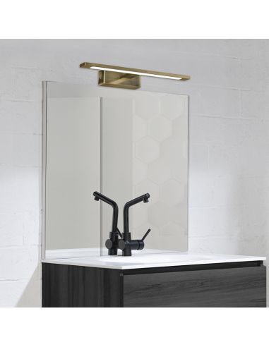 Applique murale LED en métal et cuir 12W IP44 Menorca pour salles de bains