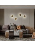 Aplique LED CHAMALEON negro, 10,5W 3000K 675lm, LED integrado, IP54 sin decoración