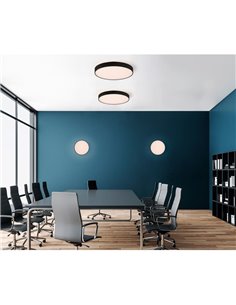 Plafón de techo/Aplique de pared LED ROMA con luz arriba y abajo Ø 40cm 2800Lm + 5W 500Lm, Difusor Microprismatico, 2700K-3000K  2