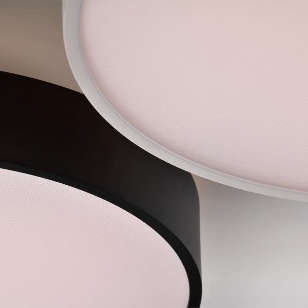 Luminária de teto/parede LED ROMA com luz para cima e para baixo, Ø 40cm, 2800lm + 5W 500lm, difusor microprismático, 2700K-3000