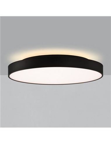 ROMA Plafon/arandela LED com luminária ascendente e descendente Ø 60cm 6000Lm + 9W 760Lm, Difusor Microprismático, 2700K-3000K