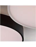 Plafón de techo/Aplique de pared LED ROMA con luz arriba y abajo Ø 60cm 6000Lm + 9W 760Lm, Difusor Microprismatico, 2700K-3000K 