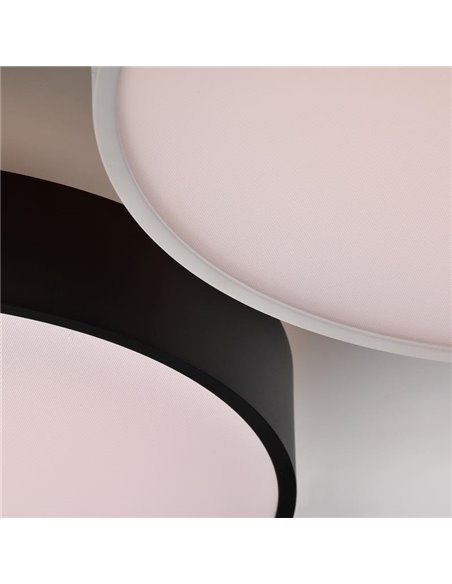 Plafonnier/applique LED ROMA avec éclairage haut et bas Ø 60cm 6000Lm + 9W 760Lm, Diffuseur Microprismatique, 2700K-3000K