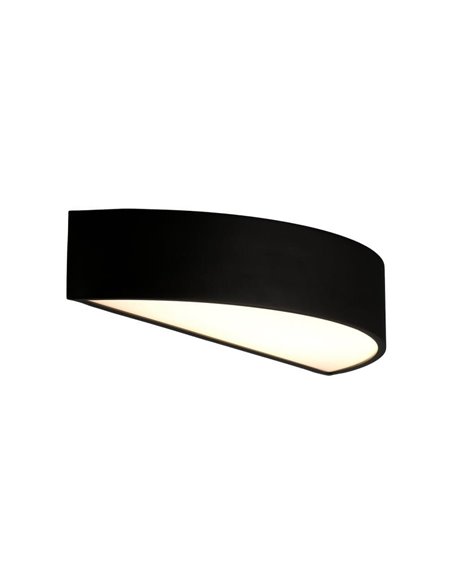 Aplique semicircular LED ISIA Ø60cm Blanco/Negro/Oro, 2x22W 4875lm, Kelvin 3000K-4000K con Interruptor deslizante Con y Sin Casa