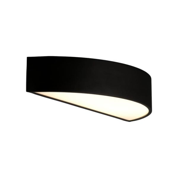 Aplique semicircular LED ISIA Ø60cm Blanco/Negro/Oro, 2x22W 4875lm, Kelvin 3000K-4000K con Interruptor deslizante Con y Sin Casa