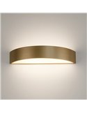 Aplique semicircular LED ISIA Ø60cm Blanco/Negro/Oro, 2x22W 4875lm, Kelvin 3000K-4000K con Interruptor deslizante Con y Sin Casa