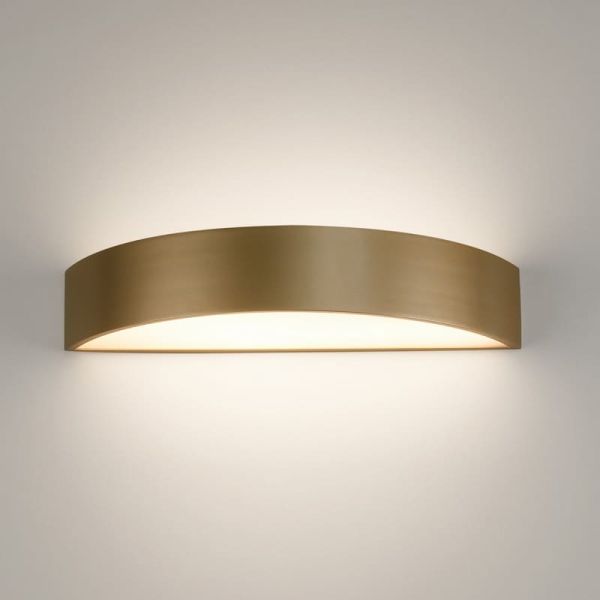 Aplique semicircular LED ISIA Ø60cm Blanco/Negro/Oro, 2x22W 4875lm, Kelvin 3000K-4000K con Interruptor deslizante Con y Sin Casa