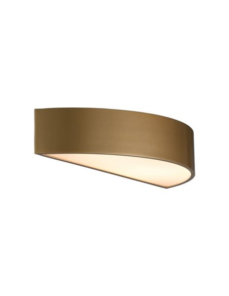 Aplique semicircular LED ISIA Ø60cm Blanco/Negro/Oro, 2x22W 4875lm, Kelvin 3000K-4000K con Interruptor deslizante Con y Sin Casa