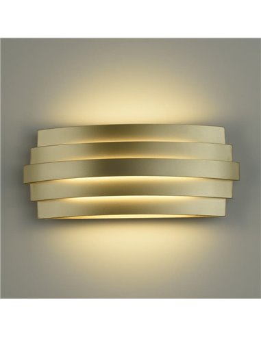Applique murale LED LUXOR 30 cm 20 W 1200 lm 2700 K-3000 K avec interrupteur à glissière Blanc/Noir/Or
