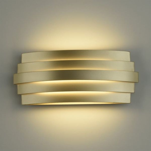 Aplique de pared LED LUXOR 30cm 20W 1200lm 2700K-3000K con Interruptor deslizante Blanco/Negro/Oro
