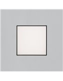 Plafón/Aplique LED cuadrado con difusor microprismático OPORTO negro texturado, 40W 2800Lm+5W 500Lm, 2700K-3000K