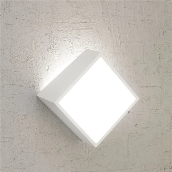 Aplique exterior cuadrado blanco mate MINI 2x5W G9 (no incl.) 160x160mm