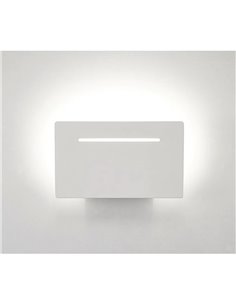 Aplique rectangular LED inclinado TOJA 8W 720Lm 3000K, 20x12cm
