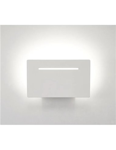 Aplique rectangular LED inclinado TOJA 8W 720Lm 3000K, 20x12cm