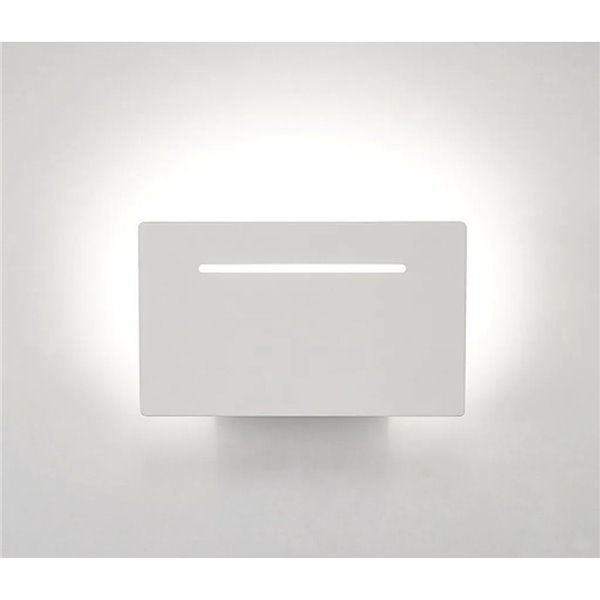 Aplique rectangular LED inclinado TOJA 8W 720Lm 3000K, 20x12cm
